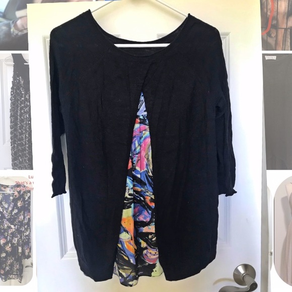 Anthropologie Moth split back sweater - Picture 2 of 2